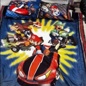 Mario cart comforter + 2pillow cases
